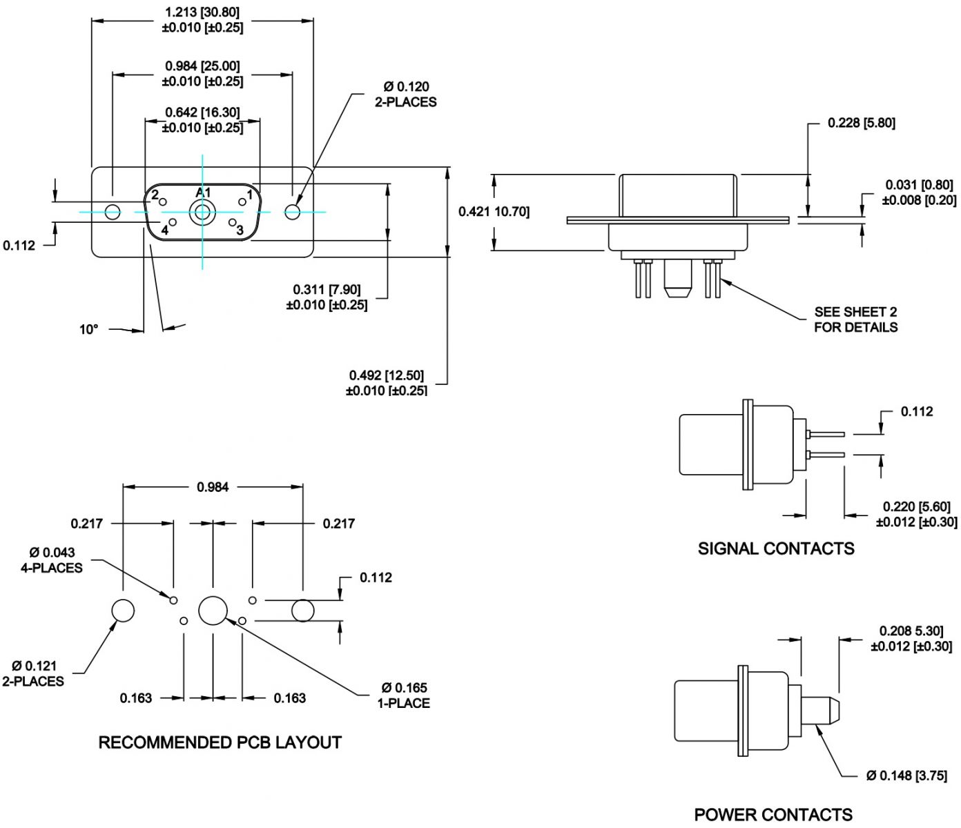 מחבר קונקטור NORCOMP 681M5W1203L001